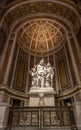 Paris, France - 12 21 2023: View inside Madeleine church Royalty Free Stock Photo