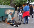 Vintage books and paintings vendor