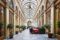 Paris, Galerie Vivienne, passage with restaurant Royalty Free Stock Photo