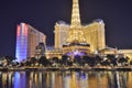 Paris Hotel and Casino, cityscape, metropolitan area, landmark, reflection