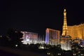 Paris Hotel and Casino, landmark, night, metropolitan area, tower