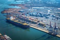 The Paris II unloading containers at the Howland Hook Marine Terminal - GCT New York