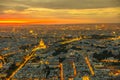 Paris Invalids palace sunset