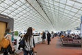 PARIS - January 20, 2016: Charles de Gaulle Airport, interior, G