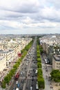 Paris, July 2017: Avenue de Champs-lyses. Paris, France.