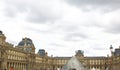 PARIS - JULY 2017: Louvre museum in Paris with architectural details