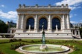 Palace Galliera exterior and garden view, Paris, France. Palais Galliera, neo-reinassance architecture now hosts dress