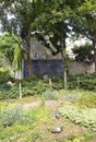 Paris,July 17:Square Jehan Rictus with Wall of Love from Montmartre in Paris