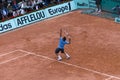 PARIS - JUNE 7: Roger Federer of Switzerland in ac