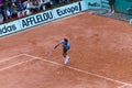 PARIS - JUNE 7: Roger Federer of Switzerland in ac