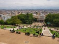 View from Sacre Coeur to Paris city Motmartre district. 2012 06 19 Paris. Royalty Free Stock Photo