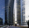 Paris La Defense at night Royalty Free Stock Photo