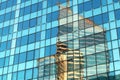 Paris La defense Offices building abstract reflections in glass facades Royalty Free Stock Photo