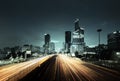 Paris LaDefense in sunset time Royalty Free Stock Photo