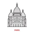 Paris Landmark Vector Illustration