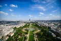 Paris landscape - champ de mars Royalty Free Stock Photo