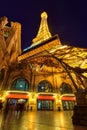 The Paris Las Vegas hotel and casino and Eiffel Tower Royalty Free Stock Photo