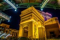 Paris las vegas nevada hotel at night Royalty Free Stock Photo