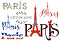 Paris lettering set