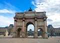 Paris Louvre Museum and Arc de Triomphe du Carrousel