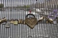 Paris love lock bridge