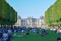 Paris Luxembourg Palace and Gardens in Summer