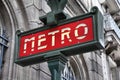 Paris metro Royalty Free Stock Photo