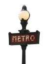 Paris metro sign