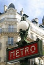 Paris Metro sign