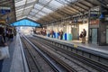 Paris metro station (Bir-Hakeim) Royalty Free Stock Photo