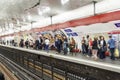 Paris Metro station Chatelet - France. Royalty Free Stock Photo