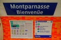 Paris metro subway train Royalty Free Stock Photo