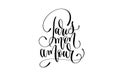 Paris mon amour - hand lettering modern typography inscription