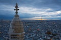 Paris from Montmarte, France. Royalty Free Stock Photo