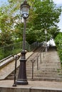 Paris Montmartre stairs to Sacre Coeur Royalty Free Stock Photo