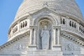 Paris Montmatre Cathedral detail Royalty Free Stock Photo