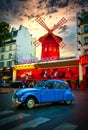 Paris Moulin Rouge Royalty Free Stock Photo