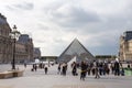 Paris, Musee du Louvre, piramid.