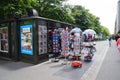 Paris Newspaper Kiosk Stand