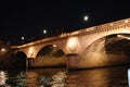 Paris by night - bridge over Seine