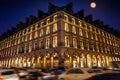 Paris at night and its famous Rivoli boulevard Royalty Free Stock Photo