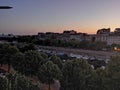 Paris by night sunset bastille street photography Royalty Free Stock Photo