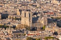 Paris with Notre Dame cathedral in France Royalty Free Stock Photo