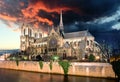 Paris - Notre Dame at sunrise, France Royalty Free Stock Photo