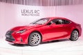 Lexus RC300h car presented at the Paris Motor Show