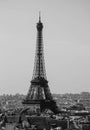 Paris old photo Eiffel Tower Iron Lady Royalty Free Stock Photo