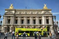 Paris Opera Garnier sightseeing bus Royalty Free Stock Photo