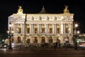 Paris Opera Night Royalty Free Stock Photo