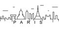 Paris outline icon. Can be used for web, logo, mobile app, UI, UX