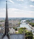Paris overview from the Notre Dame Royalty Free Stock Photo